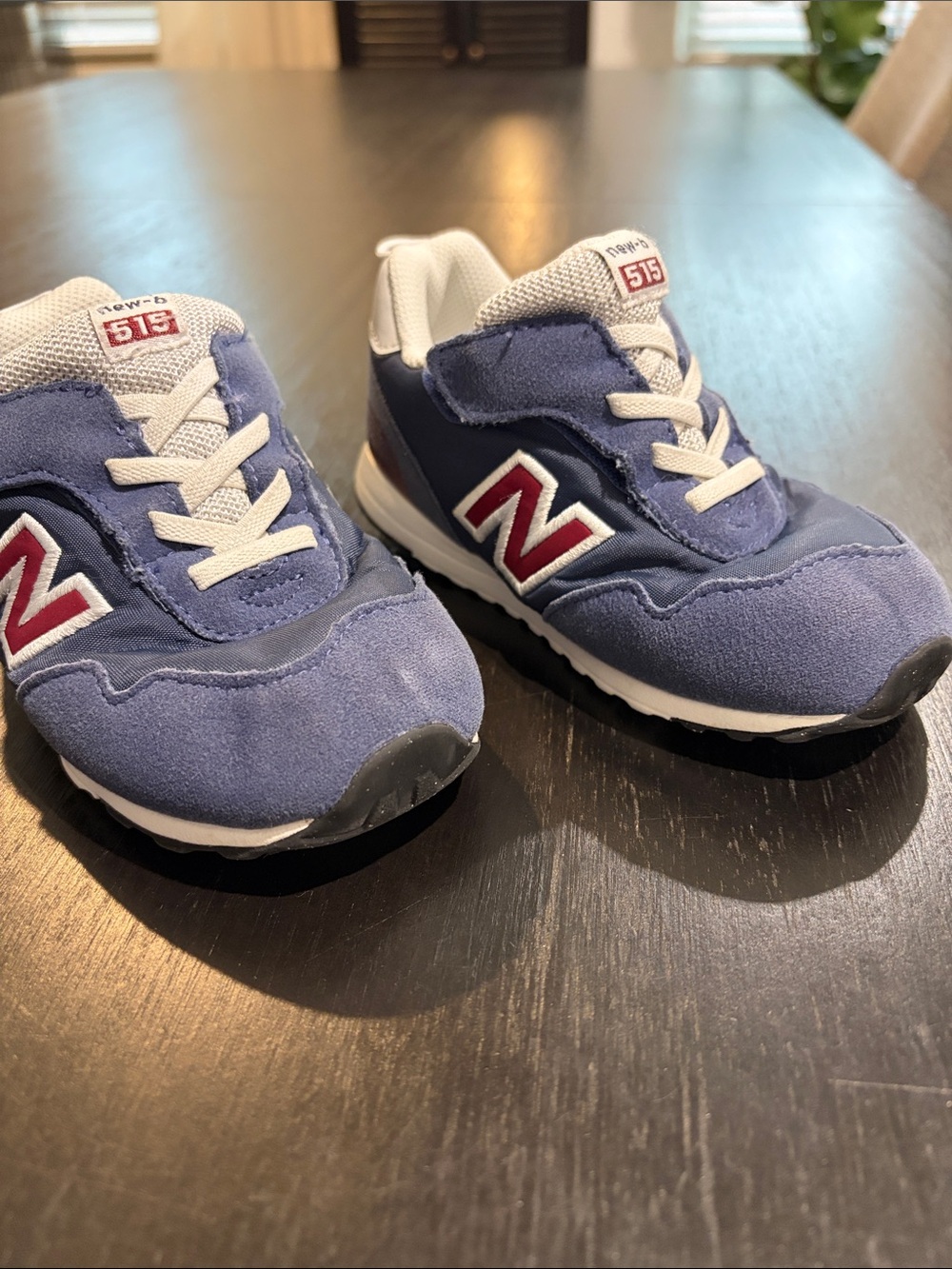 New Balance Kids Navy Burgundy 515 Style size 9 Wide